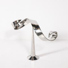 David Herschler Mid Century Modernist Elijah David Herschler Chrome Kinetic Sculpture - 4744884
