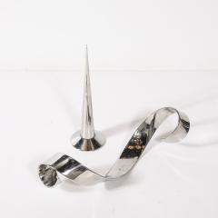 David Herschler Mid Century Modernist Elijah David Herschler Chrome Kinetic Sculpture - 4744885