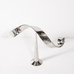 David Herschler Mid Century Modernist Elijah David Herschler Chrome Kinetic Sculpture - 4744894