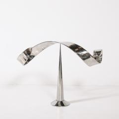 David Herschler Mid Century Modernist Elijah David Herschler Chrome Kinetic Sculpture - 4744896