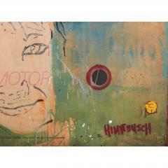 David Hinnebusch Huge David Hinnebusch Modern Expressionist Art Oil Painting on Panel - 4736643