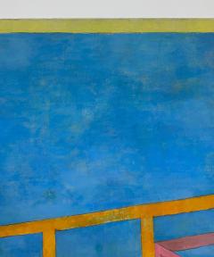 David Hockney Monumental Michael Decain Abstract Landscape Painting Hockney Style - 4571935