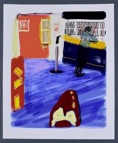 David Hockney Waiting at York 180 by David Hockney - 4150483