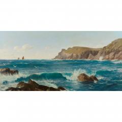 David James Large seascape painting of Mill Bay Cornwall by David James - 2857867
