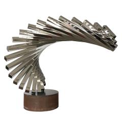 David Lee Brown David Lee Brown Abstract Stainless Steel Sculpture for United Airlines - 891060
