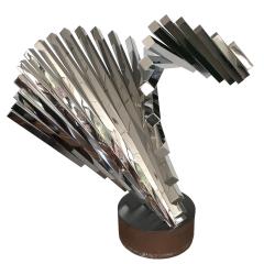David Lee Brown David Lee Brown Abstract Stainless Steel Sculpture for United Airlines - 891066