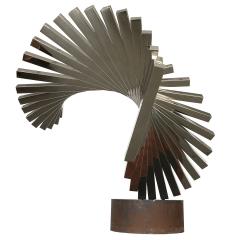 David Lee Brown David Lee Brown Abstract Stainless Steel Sculpture for United Airlines - 891068