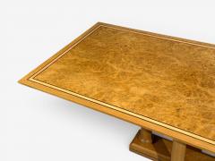 David Linley David Linley Inlaid Dining Table Burlwood Oak United Kingdom 2000s - 4642871