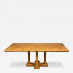 David Linley David Linley Inlaid Dining Table Burlwood Oak United Kingdom 2000s - 4643112