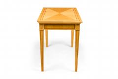 David Linley English Contemporary Cherry Maple and Burr ash Three Drawer Writing - 4631570