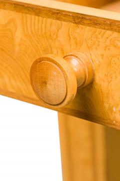 David Linley English Contemporary Cherry Maple and Burr ash Three Drawer Writing - 4631575