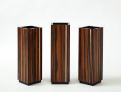 David Linley Seven veneered flower vases  - 2146076