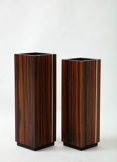 David Linley Seven veneered flower vases  - 2146083