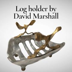 David Marshall 1970s Brutalist Log holder by David Marshall - 4504531