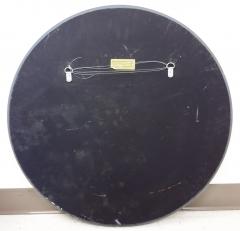 David Marshall David Marshall Signed Modern Stained Glass Pastel Color Round Frame Mirror - 3852620