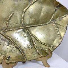 David Marshall Decorative Brass Leaf Sculpture and Nut Cracker By David Marshall 1970 s - 3362975