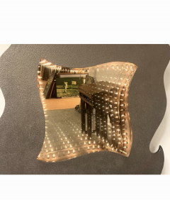 David Marshall POST MODERN ABSTRACT DESIGN SIGNED DAVID MARSHALL INFINITY MIRROR - 4474664