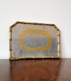 David Marshall Rare Cast Aluminum and Brass Brutalist Tray by David Marshall Spain 1970s - 1249812