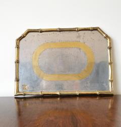 David Marshall Rare Cast Aluminum and Brass Brutalist Tray by David Marshall Spain 1970s - 1249813