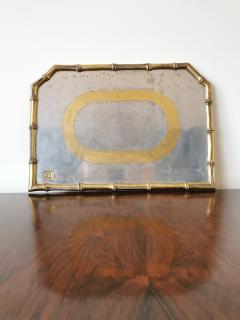 David Marshall Rare Cast Aluminum and Brass Brutalist Tray by David Marshall Spain 1970s - 1249817