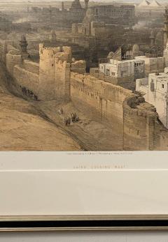 David Roberts Circa 1847 Cairo Looking West Lithograph by David Roberts England - 2079429