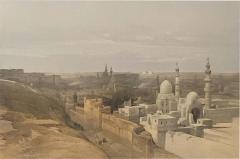 David Roberts Circa 1847 Cairo Looking West Lithograph by David Roberts England - 2081188