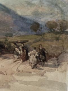 David Roberts David Roberts R A London Distance view of Sebaste Ancient Samaria  - 4512185