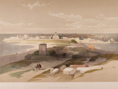 David Roberts Tyre From the Isthmus Roberts 19th C Hand colored Lithograph - 2671759