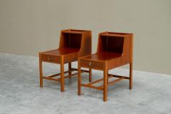 David Rosen David Ros n Pair of Nordiska Kompaniet Nightstands in Teak Sweden 1952 - 4394895
