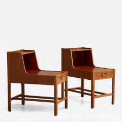 David Rosen David Ros n Pair of Nordiska Kompaniet Nightstands in Teak Sweden 1952 - 4396875