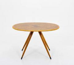 David Rosen Mid Century Swedish Coffee Table with Elm Root Inlay - 2258304