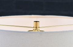 David Shreve Sculpted Walnut Brass Table Lamp for V H Woolums - 4696703