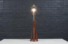 David Shreve Sculpted Walnut Table Lamp for V H Woolums - 4234218