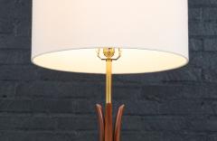 David Shreve Sculpted Walnut Table Lamp for V H Woolums - 4234223