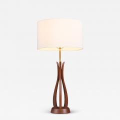 David Shreve Sculpted Walnut Table Lamp for V H Woolums - 4235832