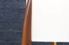 David Shreve Walnut Sculpted Table Lamps for V H Woolums - 4348344