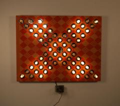 David Szfranski David Szfranski Pink Psychedelic Mechanical Blinking Light Sculpture - 1471933