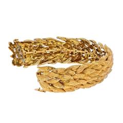 David Webb DAVID WEBB 18K YELLOW GOLD 1960S WOVEN WIDE VINTAGE BRACELET - 2431650