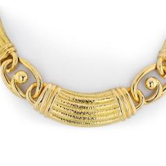 David Webb DAVID WEBB 18K YELLOW GOLD ANCIENT WORLD COLLAR NECKLACE - 2494362