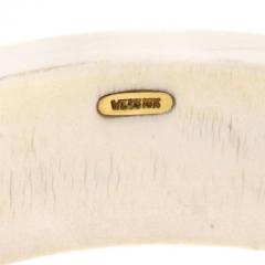 David Webb DAVID WEBB 18K YELLOW GOLD CABOCHON RUBY BONE BANGLE BRACELET - 3253344