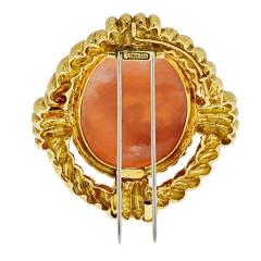 David Webb DAVID WEBB 18K YELLOW GOLD CAMEO SAGITTARIUS BROOCH - 1932096