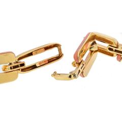 David Webb DAVID WEBB 18K YELLOW GOLD CORAL AND GOLD LINK CONVERTIBLE NECKLACE - 2421286
