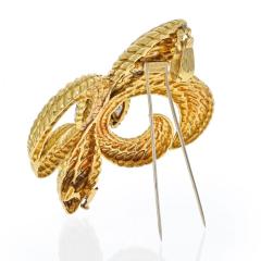 David Webb DAVID WEBB 18K YELLOW GOLD FLEUR DE LIS DIAMOND BROOCH - 2345909