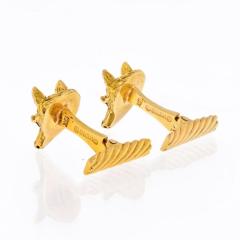 David Webb DAVID WEBB 18K YELLOW GOLD FOXES CUFF LINKS - 1818451