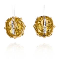 David Webb DAVID WEBB 18K YELLOW GOLD GEODESIC EARRINGS - 2379287