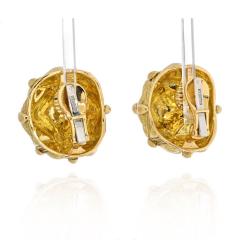 David Webb DAVID WEBB 18K YELLOW GOLD GEODESIC EARRINGS - 2379289