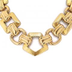 David Webb DAVID WEBB 18K YELLOW GOLD LARGE OPEN LINK ANCIENT WORLD NECKLACE - 3486915