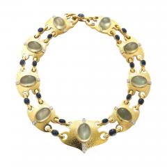 David Webb DAVID WEBB 18K YELLOW GOLD MARRAKECH MOONSTONE BIB NECKLACE - 2261056