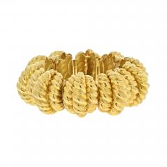 David Webb DAVID WEBB 18K YELLOW GOLD POWER ARCHITECTURAL BRACELET - 2515550