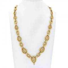 David Webb DAVID WEBB 18K YELLOW GOLD TWISTED OPEN LINK LONG NECKLACE - 2483842